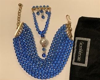 Versace Necklace and Brooch Set