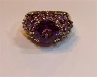 10K Gold and Amethyst Ring