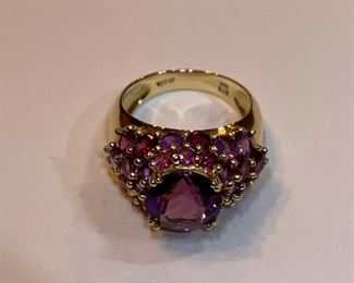 10K Gold and Amethyst Ring