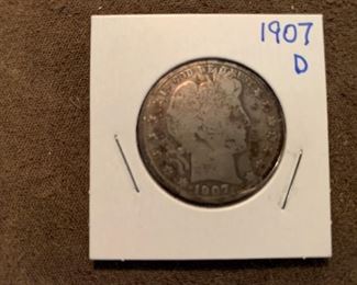 Silver Barber Half Dollars