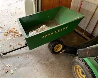 John Deere Metal Pull Cart