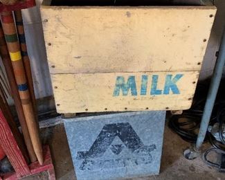 Antique Roberts and Alamito Milk Boxes