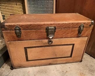 Antique Wooden Tool Box