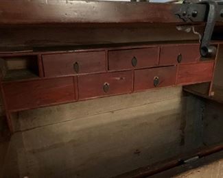 Antique Korean Blanket Chest circa 1880's - Elm Wood