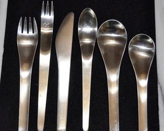 Georg Jensen "Blue Shark" flatware