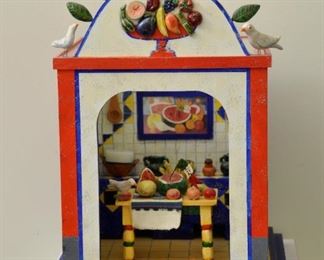 Retablo by Kathy Vargas entitled "La Cocina de Frida" in homage to Frida Kahlo