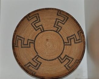 Native American hand woven basket