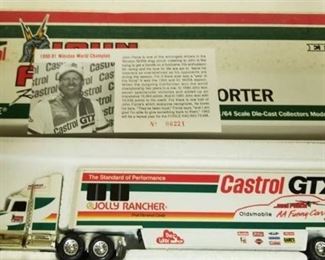 1:64 Ertl 1993 Hauler Truck Castrol Gtx John Force Nhra Funnycar Champion 1/2500