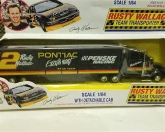 Road Champs Rusty Wallace Team Transporter 1/64 Scale, 1992 In Box