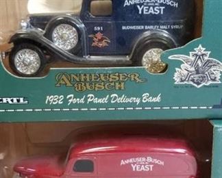 2 Truck Banks / 1938 Panel Truck / 1932 Ford Panel Delivery Bank, 1/25 scale, NIB