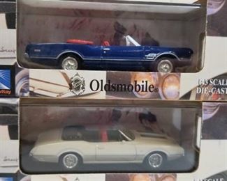 2 each Olds 442 convertible  Cars, 1/43 scale, NIB