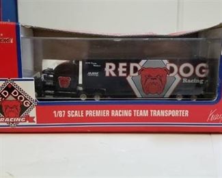 Racing Champion Racing Team "RED DOG" Transporter, 1/87 scale, new in box, See Pix
