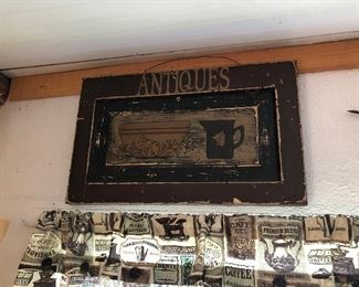 NICE ANTIQUES SIGN