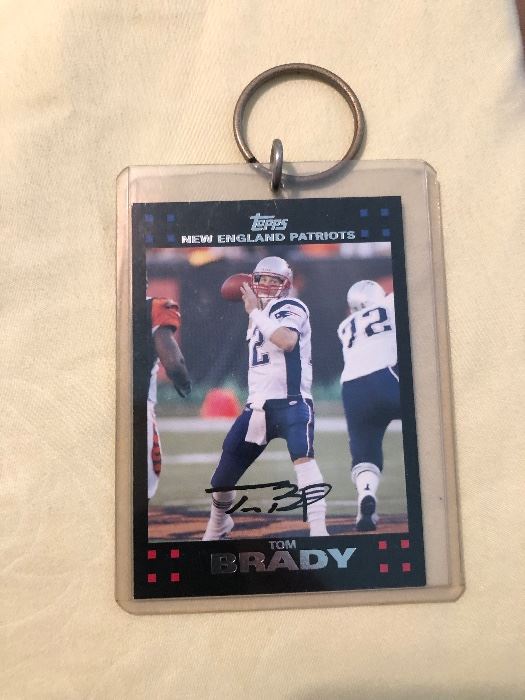 AUTOGRAPHED TOM BRADY FOOTBALL CARD 7 OUT OF 12. 
CODE 14 AUTHENTICATION 