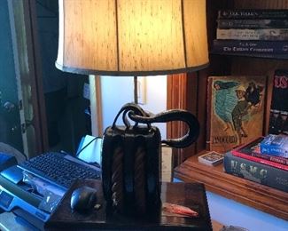 HAND FORGED LAMP ONE OF A KIND