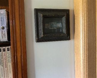 OLD STAMPS IN AN ANTIQUE FRAME