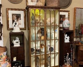 Baker displayed cabinet.
