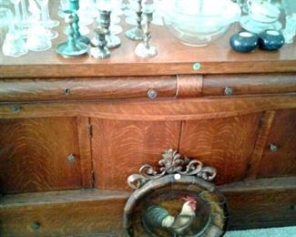 Antique Buffet- sideboard walnut