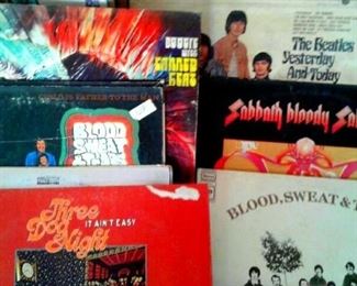 60 s LP albums Canned Heat, Black Sabath, Blood Sweat & Tears, Three Dog Night, Mountain, 5 th Dimension and more--