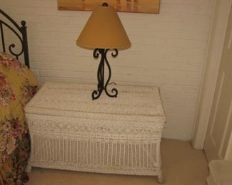 White wicker furniture