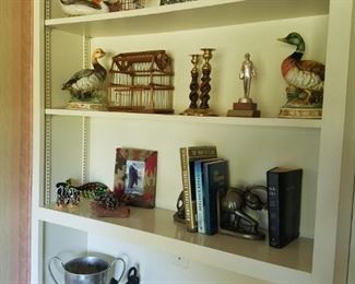 Interesting and eclectic selection of small antiques and collectibles.