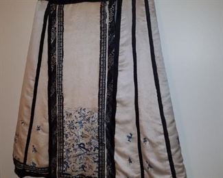 Chinese silk skirt