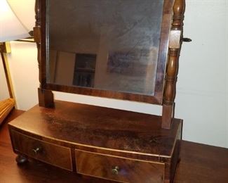Federal style shaving mirror.
