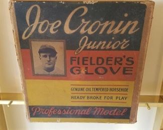 Joe Cronin ball glove with box