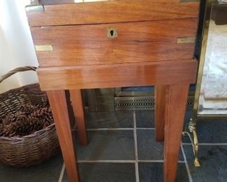 Fruit wood locking "lap" desk