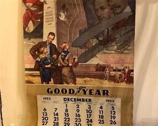 1953 Good Year calendar 