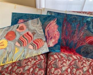 V. Geraldine aquatic watercolors/paper