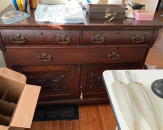 Oak side board