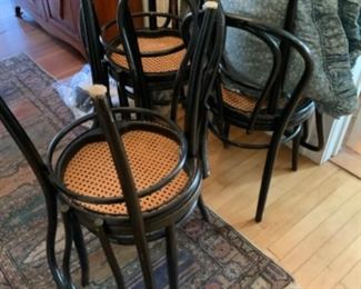 Bentwood cafe chairs. Czechoslovakia