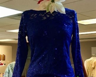 Glitter dress in blue