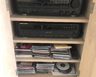 Marantz receiver still-63, marantz cd changer Cc- 45 plus loads of cd’s, DVD's and VHS tapes