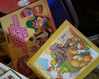 Disney toys, puzzles, books