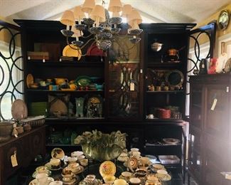 Multiple sets of pottery and china