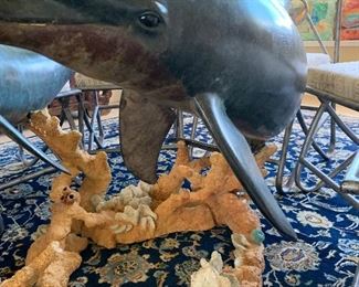 Wayland “Meeting of the Minds” Dining Table with 8 Fin Back Chairs