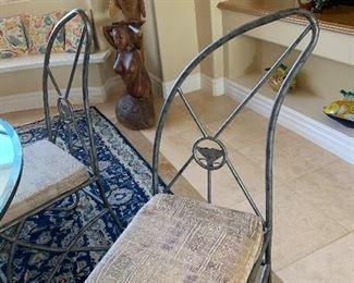 Wyland Dolphin Fin Back Chairs