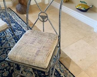 Wyland Dolphin Fin Back Chairs