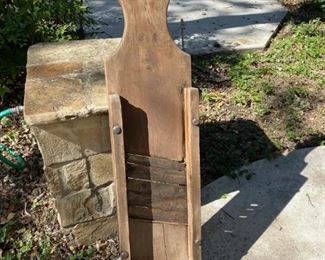 Antique Large Wooden Cabbage Cutter