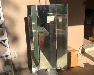 Restoration Hardware Triple Mirror on Stand