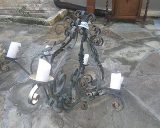 Wrought Iron Chandelier 