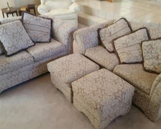 Love Seats and Foot Stools