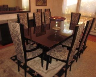 Quintessential Home Furnishings Giorgio Collection Dining Room
Italy Brazilian Snake wood Dining Room Table Suite