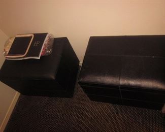 Leather Ottomans