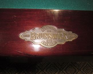 Brunswick Pool Table and Extras 