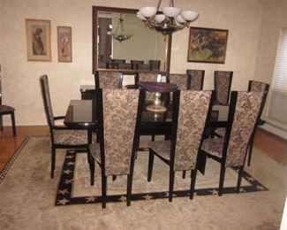 Quintessential Home Furnishings Giorgio Collection Dining Room
Italy Brazilian Snake wood Dining Room Table Suite