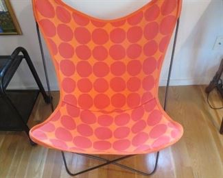 1970's wire framed butterfly chair