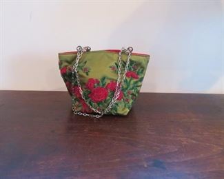 Valentino silk beaded evening bag